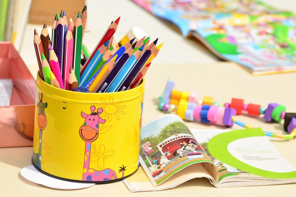 colored pencils, pen box, to paint, kindergarten, crayons, different colored crayons, pens, stationery, color in, colour pencils, writing accessories, kindergarten, kindergarten, kindergarten, kindergarten, kindergarten, stationery